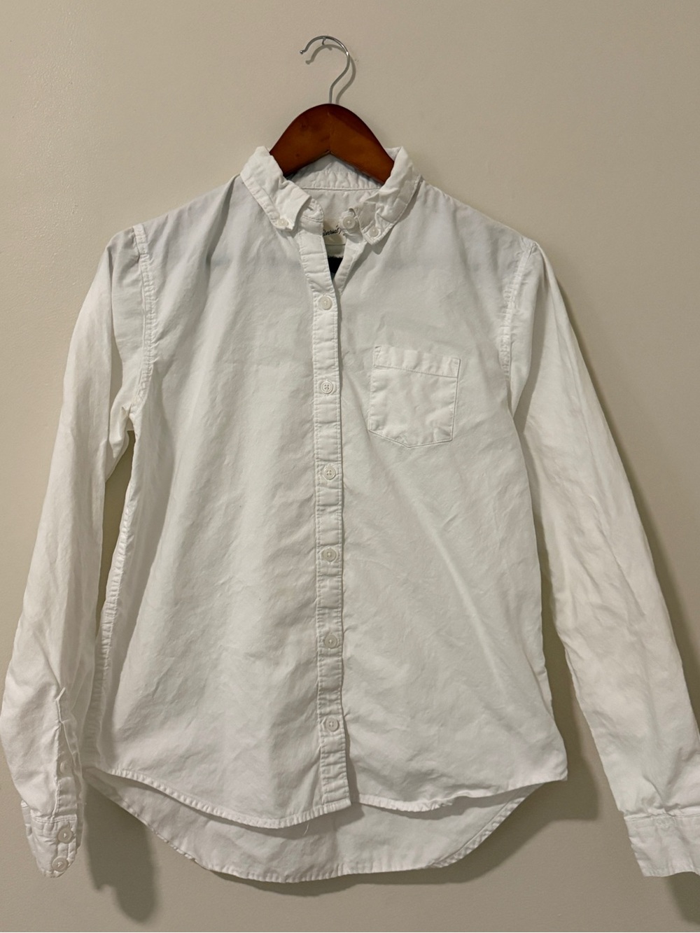 Universal Thread Camden Shirt XS White Cotton Button Down Relaxed